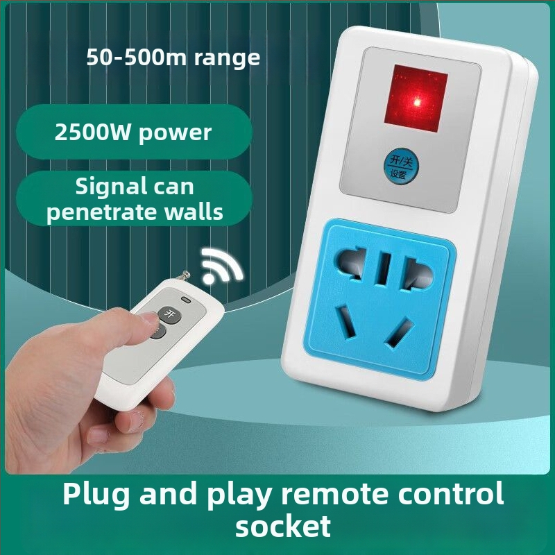 Bezdrôtová zásuvka s diaľkovým ovládaním pre vodnú pumpu, vysoký výkon, 220V, meďové telo, CCC certifikované, národný štandard.