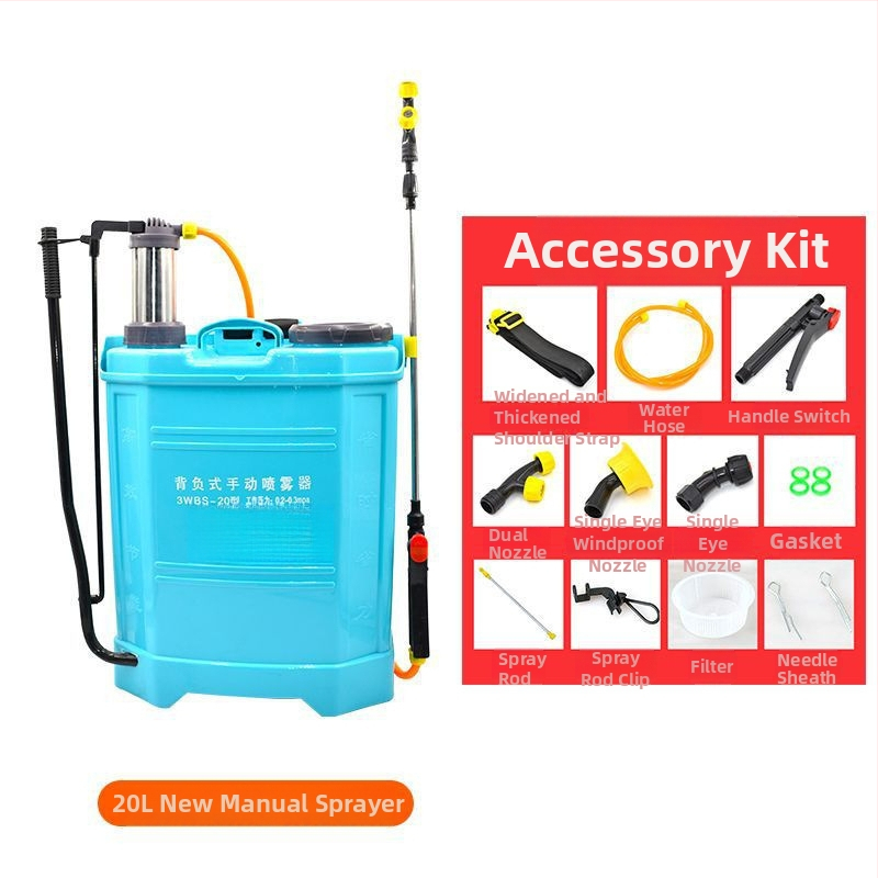 Poľnohospodársky batohový postrekovač — ručne poháňaný, vysokotlakový, s ručným pohonom na kľuku, na ochranu rastlín a dezinfekciu