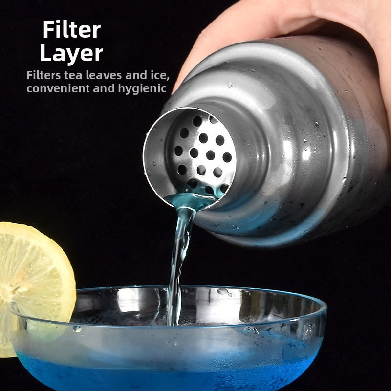 Koktejlový shaker z hrubšej nehrdzavejúcej ocele 304, moderný minimalistický štýl, model xhy666, značka Xiao Zhang