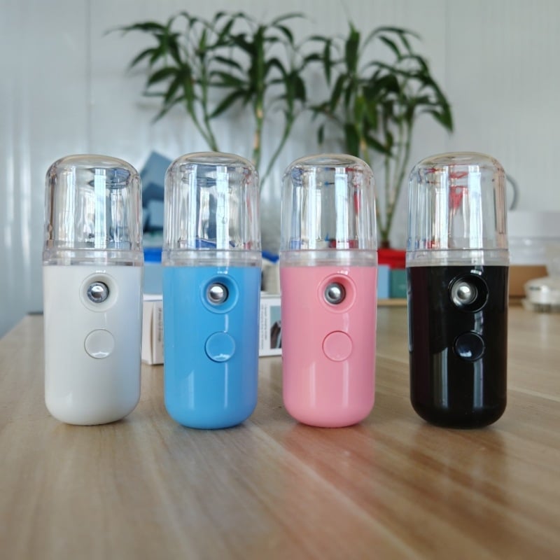 Νάνο ψεκαστήρας για ενυδάτωση προσώπου – ≤10 s ομίχλη, 1 ταχύτητα, κρύος ψεκασμός, IMD περίβλημα, Ενσωματωμένη μπαταρία 0–1 ώρα