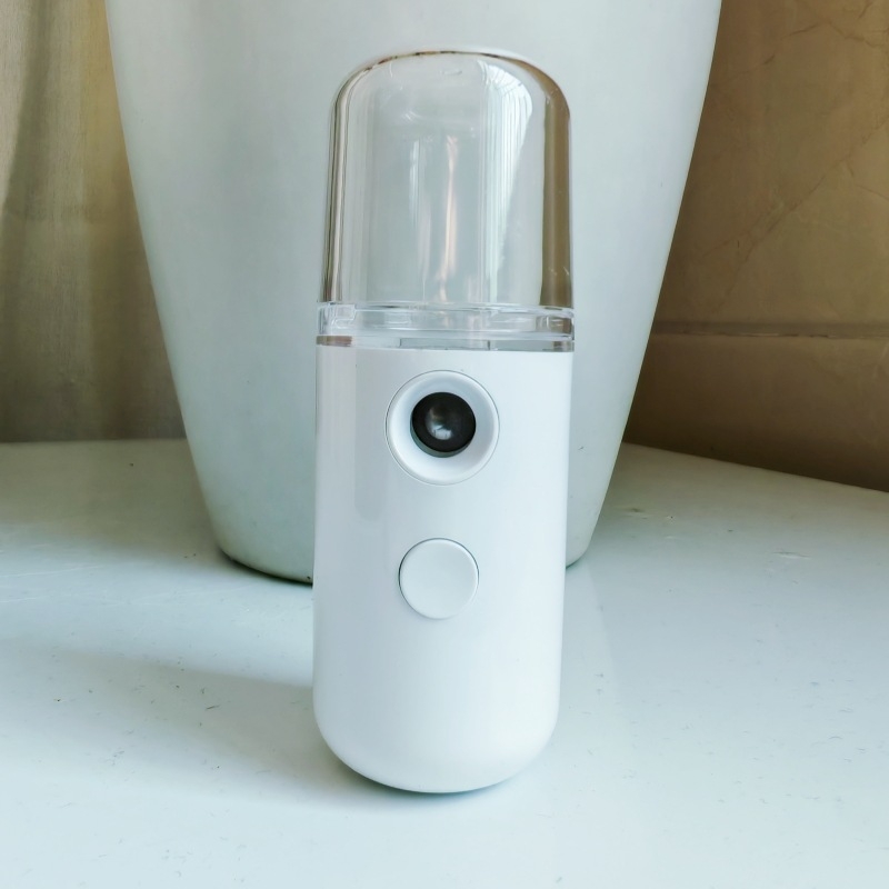 Νάνο ψεκαστήρας για ενυδάτωση προσώπου – ≤10 s ομίχλη, 1 ταχύτητα, κρύος ψεκασμός, IMD περίβλημα, Ενσωματωμένη μπαταρία 0–1 ώρα