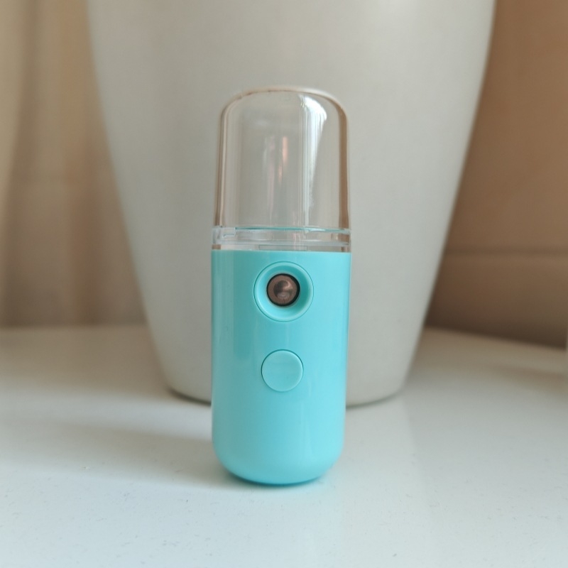 Νάνο ψεκαστήρας για ενυδάτωση προσώπου – ≤10 s ομίχλη, 1 ταχύτητα, κρύος ψεκασμός, IMD περίβλημα, Ενσωματωμένη μπαταρία 0–1 ώρα