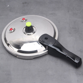 Κατσαρόλα πίεσης από ανοξείδωτο ατσάλι (συμβατή με επαγωγή; μεταλλικό καπάκι; πολύπλονο κάτω)