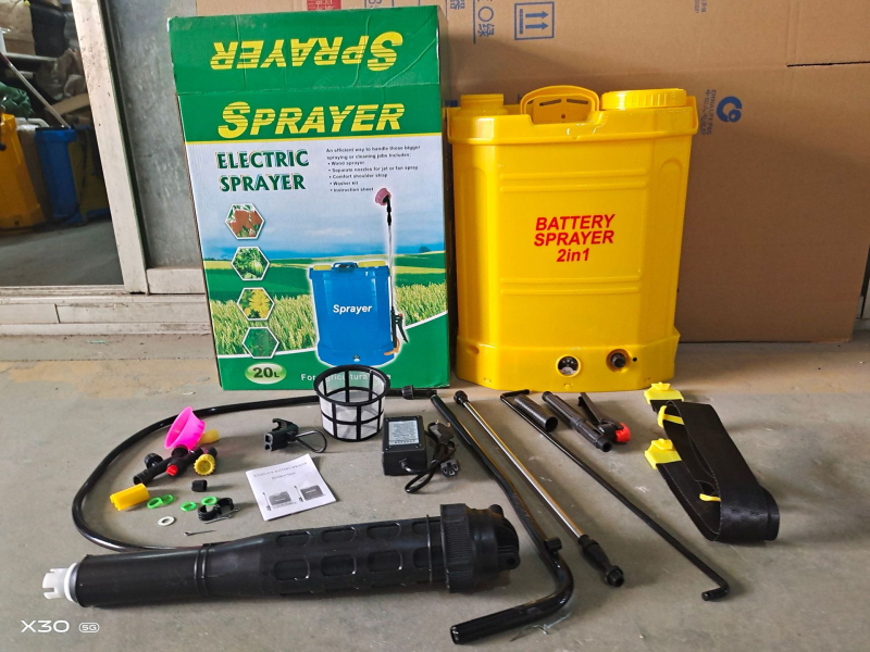 Ηλεκτρικός ψεκαστήρας γεωργίας με ευφυές σακί-πλάτης, επαναφορτιζόμενος και ηλεκτροστατικός ψεκαστήρας (Earth • 1-έτους εγγύηση • προστασία φυτών)