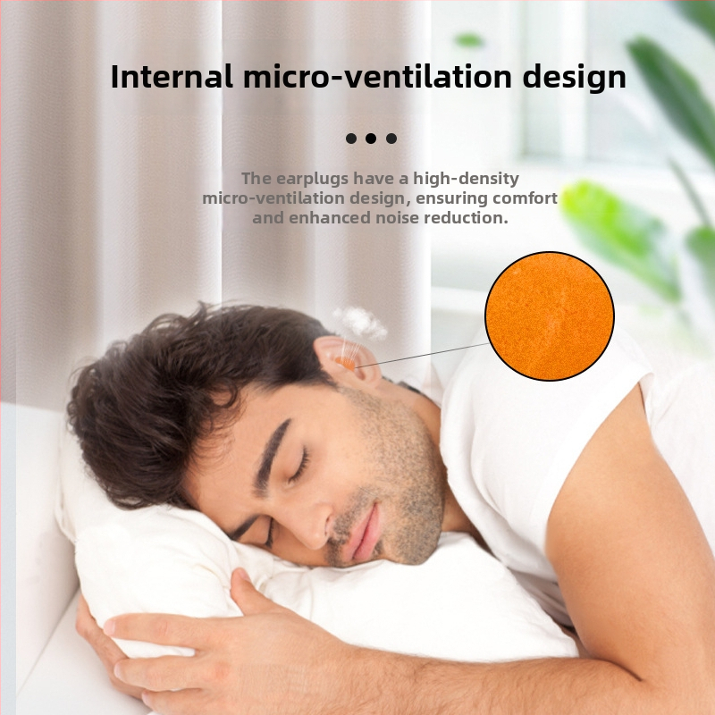 Füldugók szilikonból zajszigeteléshez – Lichang, sorozat: zajszigetelő füldugók, használat: alvás, iroda és kollégium