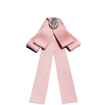 Λουλούδι για γιακά και φιόγκος — αξεσουάρ ρούχων, γυναικείο κορεατικό στυλ με επίπεδο κεφάλι, μονοχρωμία, πολυεστέρας, σατέν φινίρισμα