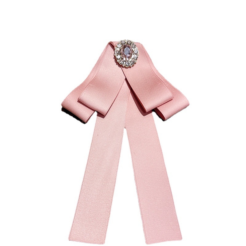 Λουλούδι για γιακά και φιόγκος — αξεσουάρ ρούχων, γυναικείο κορεατικό στυλ με επίπεδο κεφάλι, μονοχρωμία, πολυεστέρας, σατέν φινίρισμα