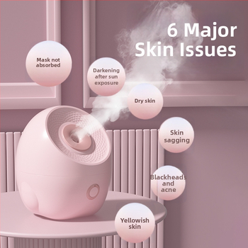 Arcápoló arcfűtő gőzölő nano párásításhoz, hordozható otthoni szépségkészülék, forró permetezés, forró kompressziós funkció, egy sebesség, beépített akkumulátor nélkül