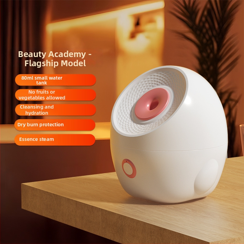 Arcápoló arcfűtő gőzölő nano párásításhoz, hordozható otthoni szépségkészülék, forró permetezés, forró kompressziós funkció, egy sebesség, beépített akkumulátor nélkül