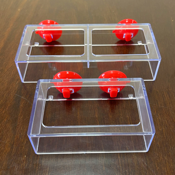 Akrilna hranilica za akvarij, automatski posuda za hranjenje, krug za hranjenje s fiksnom točkom za sprječavanje rasipanja, 100 komada