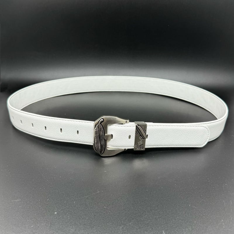 Curea cu cataramă în formă de cruce pentru bărbați și femei, potrivită pentru rochii și blugi (Piele artificială • Cataramă din aliaj • Închidere cu pin • Perforație și electroplacare)