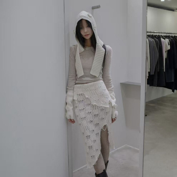 Cvjetni pleteni rukavci za ruke s djelomičnim prstima za žene, topli izvezeni pleteni rukavici (zima, proljeće, jesen)