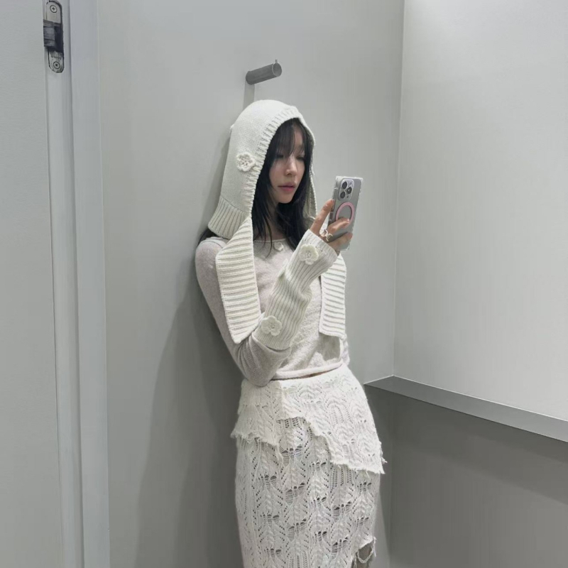 Cvjetni pleteni rukavci za ruke s djelomičnim prstima za žene, topli izvezeni pleteni rukavici (zima, proljeće, jesen)