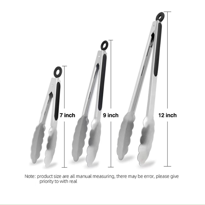 Klips za hranu od 430 nerđajućeg čelika, višefunkcionalan, protivklizni, visokotemperaturna otpornost, magnetska privlačnost