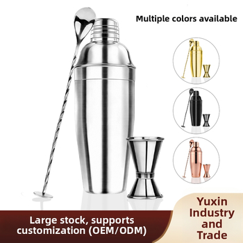 Nerezový set na bar pre domácnosť, 3-dielny, moderný minimalistický štýl, možnosť vlastného loga