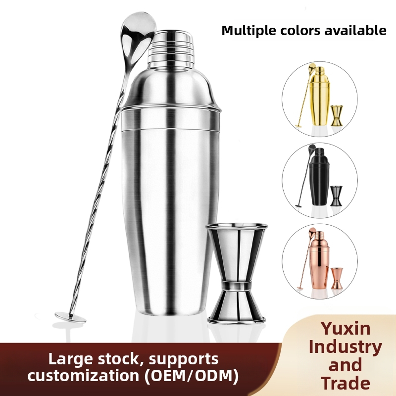 Nerezový set na bar pre domácnosť, 3-dielny, moderný minimalistický štýl, možnosť vlastného loga