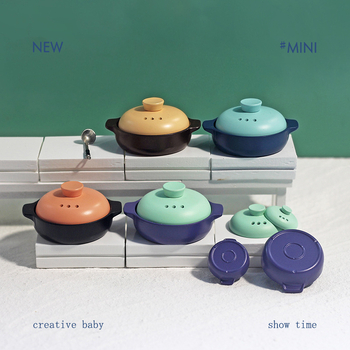 Set minijaturnih lončića za kućicu za lutke - legura, model D560, 3-djelni set