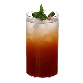 Pahar cilindric pentru cocktail, rezistent la temperaturi, din sticlă borosilicată, fabricat manual.