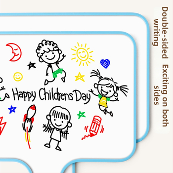 Reverse Prenosná obojstranná vymazateľná biela tabuľa s plastovým rámom a panelom, model FZ-3986, značka Reverse.