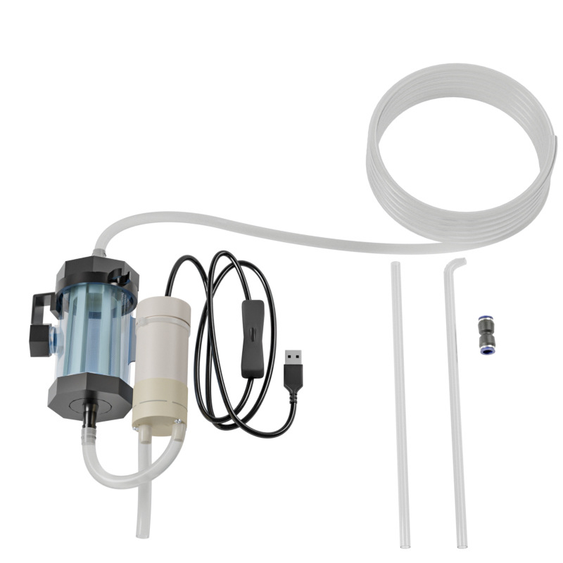 USB napajana pumpa za izmjenu vode u akvariju — automatsko usisavanje, PVC konstrukcija, masa 500 g