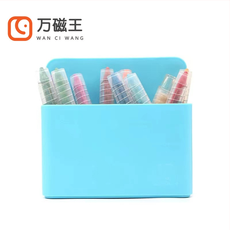 Magnetický držiak na perá - úložisko na perá pre bielu tabuľu a čiernu tabuľu, na stenu, model wcw-008, z plastu