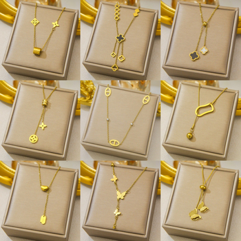 Ogrlica od titanijskog čelika s elektroplatiranjem, O-lanac, privjesak od nehrđajućeg čelika, 5 g, motiv životinja/zodijak