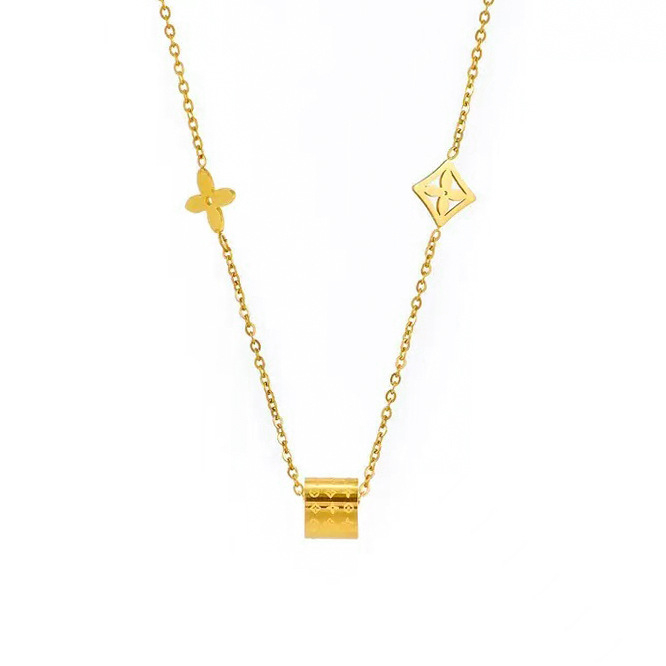 Ogrlica od titanijskog čelika s elektroplatiranjem, O-lanac, privjesak od nehrđajućeg čelika, 5 g, motiv životinja/zodijak