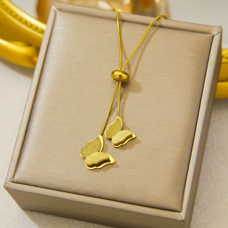 Ogrlica od titanijskog čelika s elektroplatiranjem, O-lanac, privjesak od nehrđajućeg čelika, 5 g, motiv životinja/zodijak