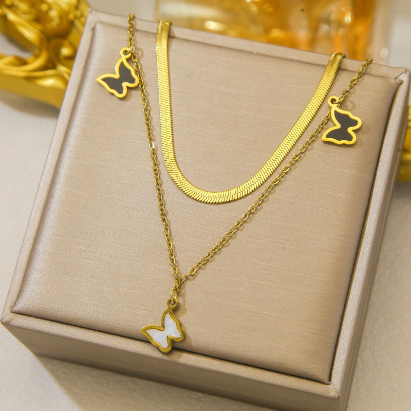 Ogrlica od titanijskog čelika s elektroplatiranjem, O-lanac, privjesak od nehrđajućeg čelika, 5 g, motiv životinja/zodijak