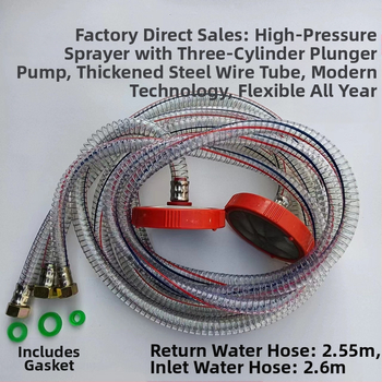Jiaxin vysokotlaký postrekovač na ochranu rastlín so trojcylindrovou piestovou pumpou, vstupným filtrom a spätným potrubím