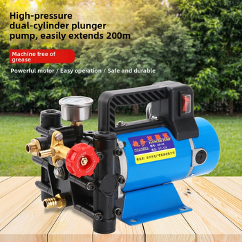 CS Prenosná vysokotlaká piestová pumpa pre elektrický postrekovač, dvojité valce, 12/24/48/60/220V, prietok 16 lb/min, ochrana rastlín, 1-ročná záruka