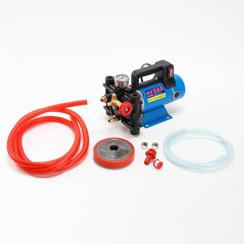 CS Prijenosna visokotlačna plunžerna pumpa za električni prskalicu, dvostruki cilindar, 12/24/48/60/220V, protok 16 lb/min, zaštita bilja, 1 godina jamstva