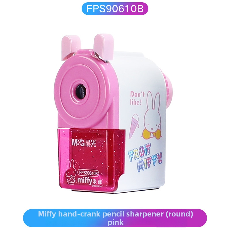Ručný ostruhač ceruziek s motívom Miffy – Model 906e2 – Plast, štvorcový tvar, 140 g