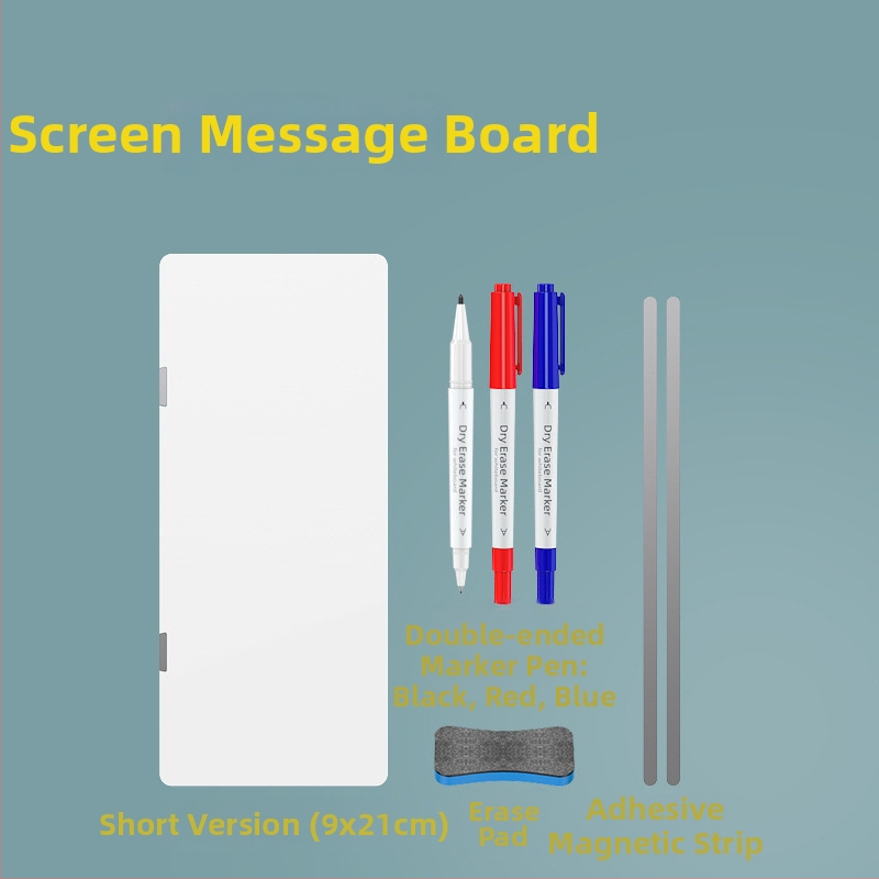 Dvojstranná magnetická biela tabuľa na bočnú stranu monitora, s mazateľnými poznámkami