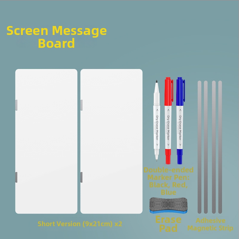 Dvojstranná magnetická biela tabuľa na bočnú stranu monitora, s mazateľnými poznámkami