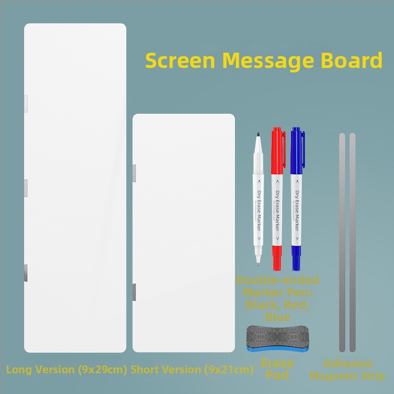 Dvojstranná magnetická biela tabuľa na bočnú stranu monitora, s mazateľnými poznámkami