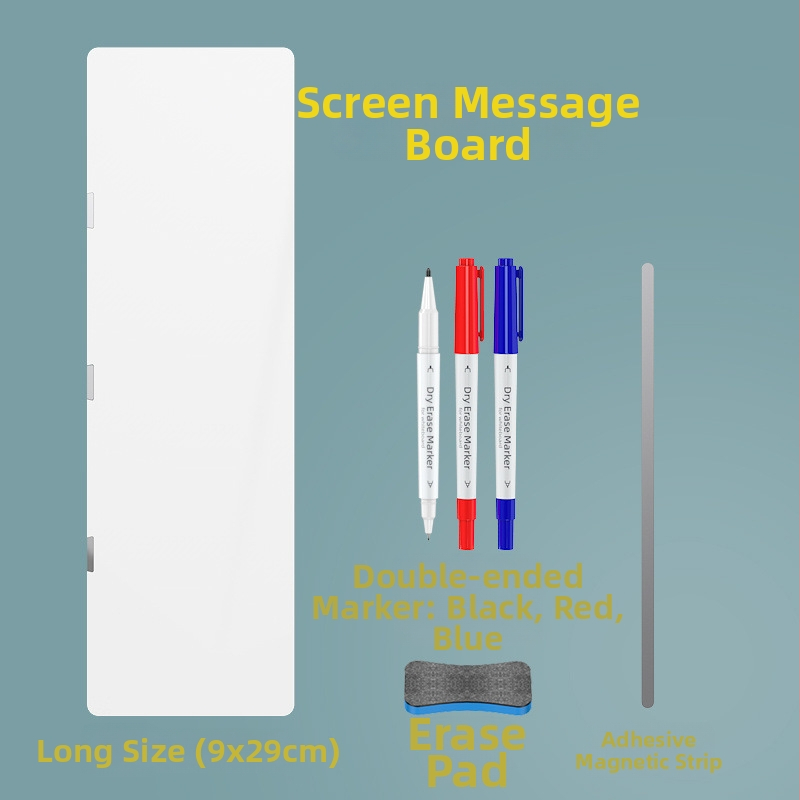 Dvojstranná magnetická biela tabuľa na bočnú stranu monitora, s mazateľnými poznámkami