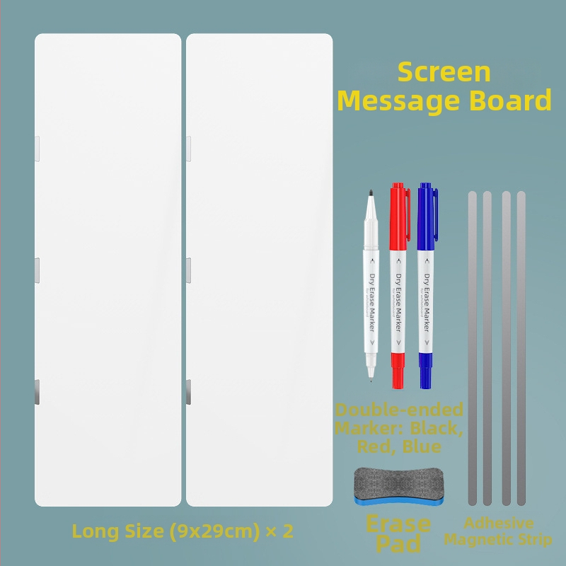 Dvojstranná magnetická biela tabuľa na bočnú stranu monitora, s mazateľnými poznámkami