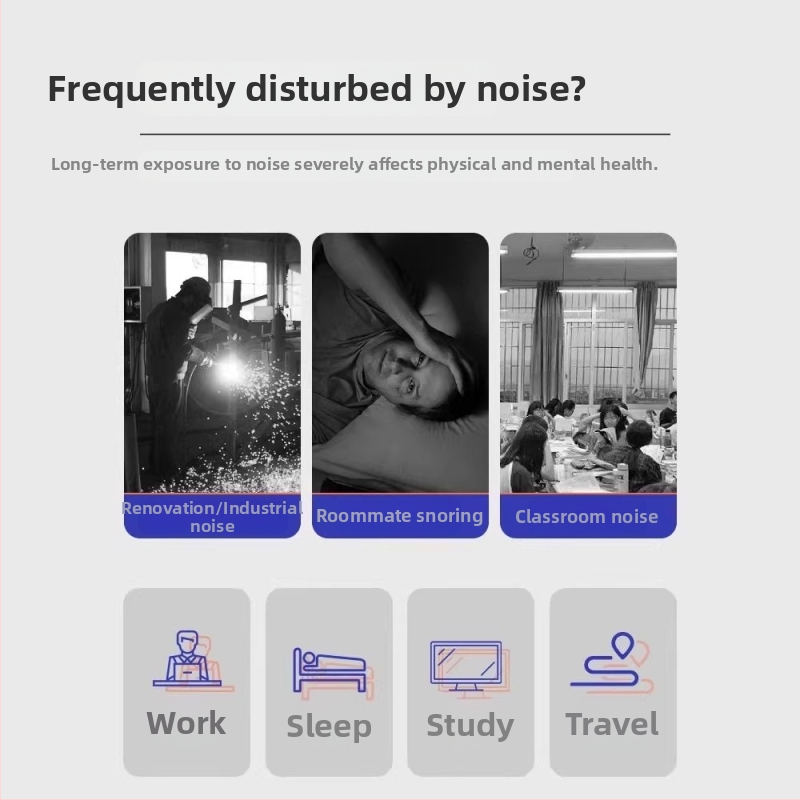 Priemyselné silikónové ušné chrániče – štuple s redukciou hluku až 29 dB, materiál: TPR silikón, prateľné, s pripojovacím káblom