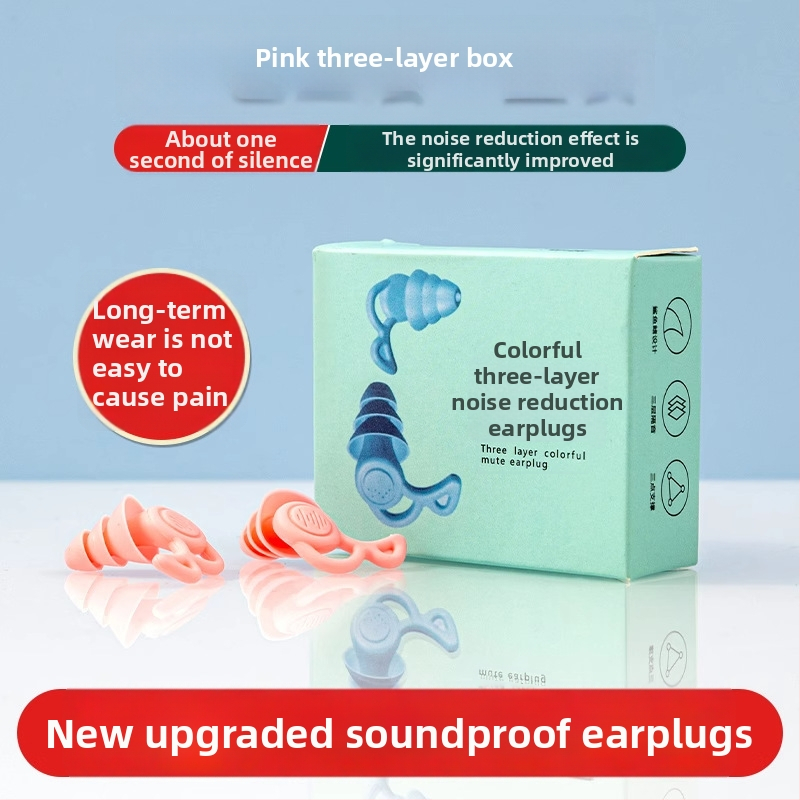 Priemyselné silikónové ušné chrániče – štuple s redukciou hluku až 29 dB, materiál: TPR silikón, prateľné, s pripojovacím káblom