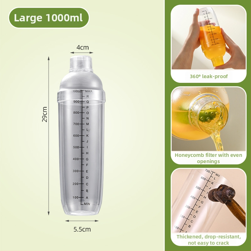 Šejkrový set na nápoje – 5 dielov, PC materiál, moderný jednoduchý štýl, značka Live well.