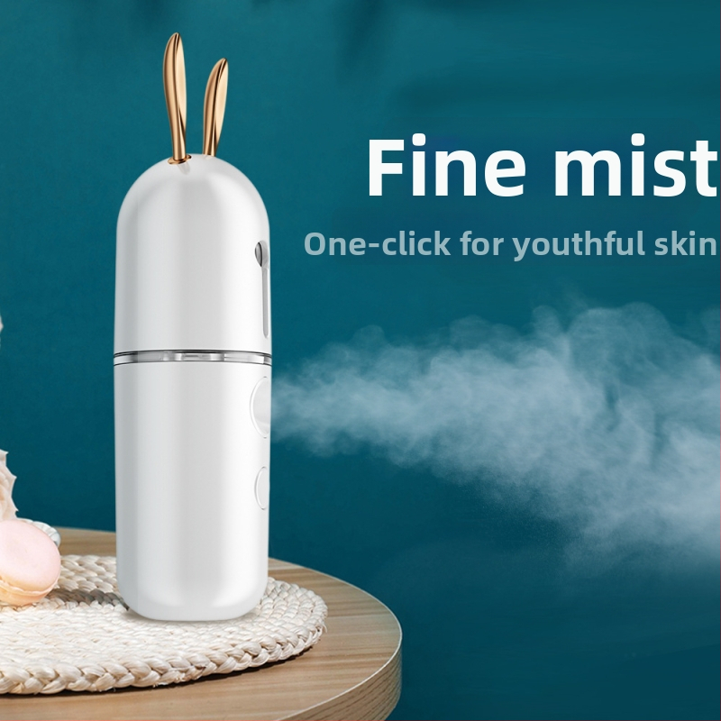 Nano Zvlhčovací Prístroj na Tvár — Prenosný Studený Sprej na Hydratáciu Tváre, USB Rukovätný Čistič Tváre, 1 Rýchlosť, Vstavaná Batéria 100–300 mAh, Doba hmly ≤10s, Vhodný pre suché oči