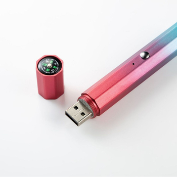 Laser indikatorno pero s USB punjenjem, tijelo od aluminijske legure, dugi domet lasera, mogućnost tiskanja logotipa