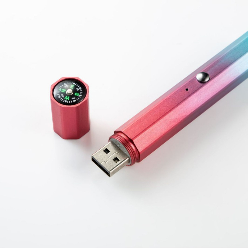 Laser indikatorno pero s USB punjenjem, tijelo od aluminijske legure, dugi domet lasera, mogućnost tiskanja logotipa