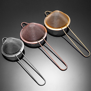 Bar sito za koktele s trokutastom mrežom, dvostruki sloj, od nehrđajućeg čelika