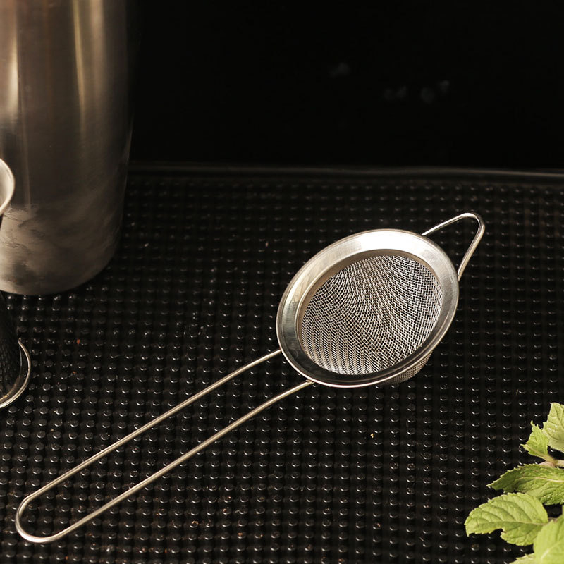 Bar sito za koktele s trokutastom mrežom, dvostruki sloj, od nehrđajućeg čelika