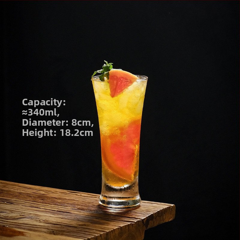 Barový kokteilový pohár s vysokým podstavcom, sklo, objem 401–500 ml, štýl National Tide Wind, potlačené logo, prispôsobenie k dispozícii