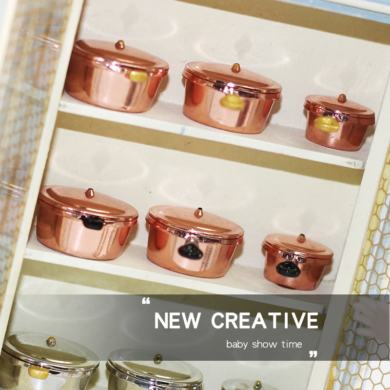 Mini kuhinjski set za kućicu za lutke, Hong Hao, materijal legura, mogućnost prilagodbe (model D266)