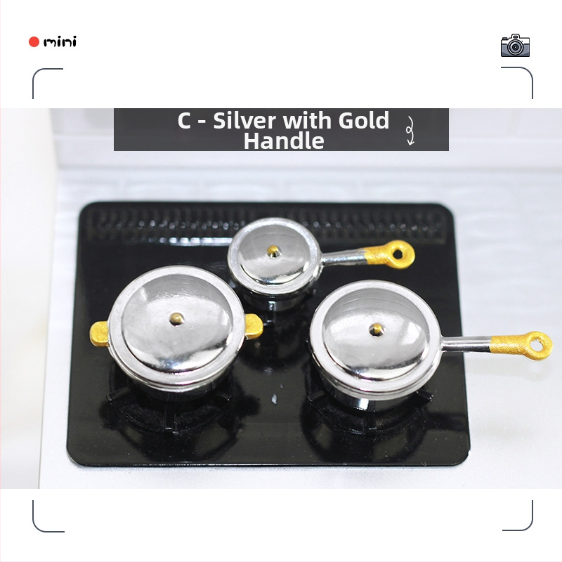 Miniatúrne kuchynské potreby pre domček pre bábiky, Hong Hao, materiál zliatina, personalizácia na objednávku (model D266)