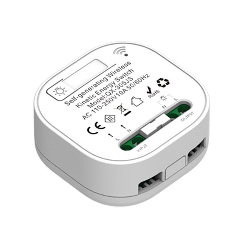Qichip receptor Zigbee cu întrerupător Wi-Fi și panou de întrerupere autonom, telecomandă vocală, temporizator inteligent, AC 100–240V, 10A, 60×60 mm, Panou PC, 1.000.000 cicluri